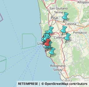 Mappa Via dei Mulini, 57125 Livorno LI, Italia (6.27429)