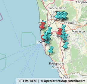 Mappa Via dei Mulini, 57125 Livorno LI, Italia (10.99316)
