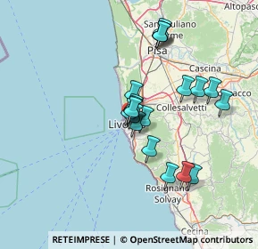 Mappa Via Bernardetto Borromei, 57125 Livorno LI, Italia (12.013)