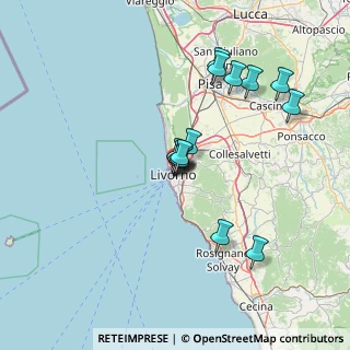 Mappa Via del Platano, 57125 Livorno LI, Italia (12.71)
