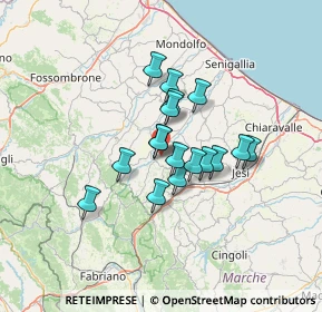 Mappa Serra de' Conti, 60030 Serra De' conti AN, Italia (9.70941)