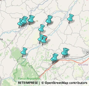 Mappa Serra de' Conti, 60030 Serra De' conti AN, Italia (7.54875)