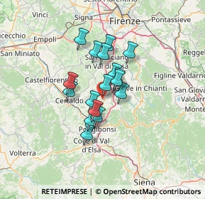 Mappa Strada Spoiano, 50028 Tavarnelle Val di Pesa FI (9.29706)