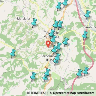 Mappa Strada Spoiano, 50021 Barberino Val D'elsa FI, Italia (2.505)