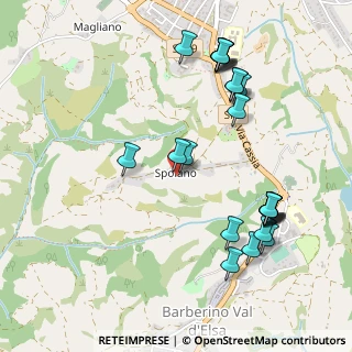 Mappa Strada Spoiano, 50028 Tavarnelle Val di Pesa FI, Italia (0.58458)