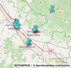 Mappa Via San Giorgio, 52028 Terranuova Bracciolini AR, Italia (3.85727)