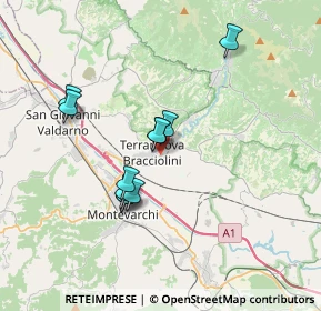 Mappa Via San Giorgio, 52028 Terranuova Bracciolini AR, Italia (3.07636)