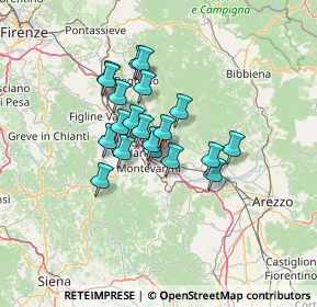 Mappa Via San Giorgio, 52028 Terranuova Bracciolini AR, Italia (9.89)