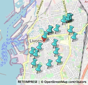 Mappa Scali Aurelio Saffi, 57123 Livorno LI, Italia (0.969)