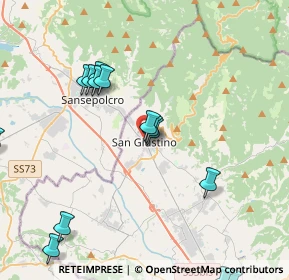 Mappa Via della Chiesa, 06016 San Giustino PG, Italia (5.26667)