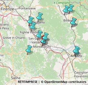 Mappa Via S. Tito, 52028 Terranuova Bracciolini AR, Italia (15.54214)