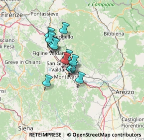 Mappa Via S. Tito, 52028 Terranuova Bracciolini AR, Italia (9.13333)