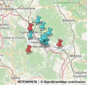 Mappa Via S. Tito, 52028 Terranuova Bracciolini AR, Italia (7.96636)
