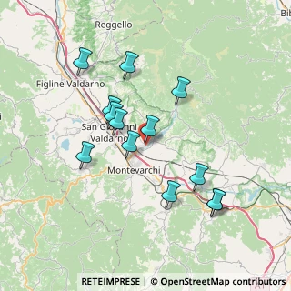 Mappa Via S. Tito, 52028 Terranuova Bracciolini AR, Italia (7.08769)