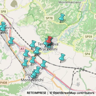 Mappa Via San Tito, 52028 Terranuova Bracciolini AR, Italia (2.075)