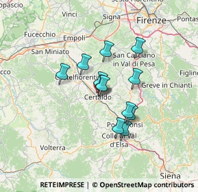 Mappa Via Valdracca, 50052 Certaldo FI, Italia (9.88667)