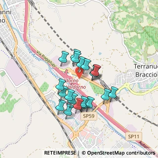 Mappa SP11, 52028 Terranuova Bracciolini AR, Italia (0.721)