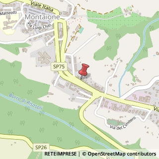 Mappa Via Giuseppe Di Vittorio, 14, 50050 Montaione FI, Italia, 50050 Montaione, Firenze (Toscana)