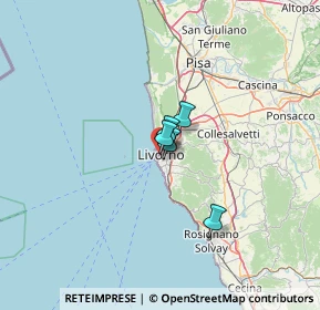 Mappa Via Ilio Barontini, 57123 Livorno LI, Italia (48.6125)