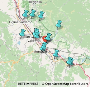 Mappa Via Gioacchino Rossini, 52028 Terranuova Bracciolini AR, Italia (6.23625)