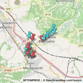 Mappa Via Gioacchino Rossini, 52028 Terranuova Bracciolini AR, Italia (1.63765)