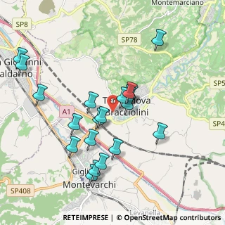 Mappa Via Gioacchino Rossini, 52028 Terranuova Bracciolini AR, Italia (1.905)