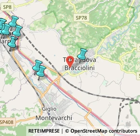 Mappa Via Gioacchino Rossini, 52028 Terranuova Bracciolini AR, Italia (3.42667)