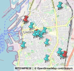 Mappa Via Fiorenza, 57125 Livorno LI, Italia (1.04867)