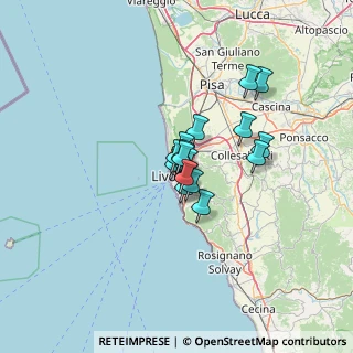 Mappa Via Guglielmo Oberdan, 57125 Livorno LI, Italia (7.83063)
