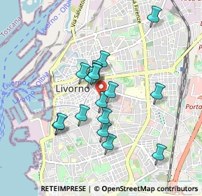 Mappa Via Guglielmo Oberdan, 57125 Livorno LI, Italia (0.76529)