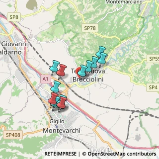 Mappa Via Don Milani, 52028 Terranuova Bracciolini AR, Italia (1.55143)