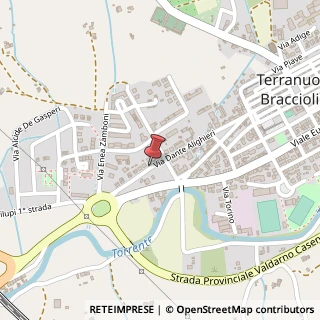 Mappa Via dante alighieri 9, 52028 Terranuova Bracciolini, Arezzo (Toscana)