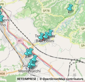 Mappa Via Guido Bigi, 52028 Terranuova Bracciolini AR, Italia (2.61923)