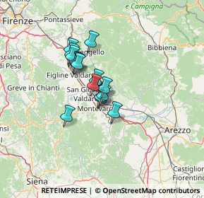 Mappa Via Guido Bigi, 52028 Terranuova Bracciolini AR, Italia (8.99533)