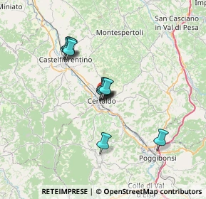 Mappa Via della Rena, 50052 Certaldo FI, Italia (5.13818)