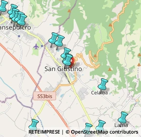 Mappa Via Giuseppe Verdi, 06016 San Giustino PG, Italia (3.0125)
