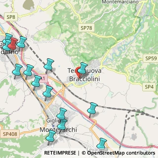 Mappa Via G. Monaco in Terranuova Bracciolini, 52028 Terranuova Bracciolini AR, Italia (3.122)