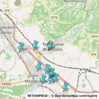 Mappa Via G. Monaco in Terranuova Bracciolini, 52028 Terranuova Bracciolini AR, Italia (2.47727)