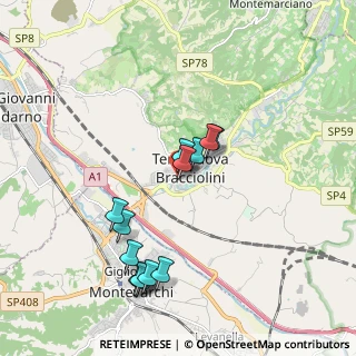 Mappa Via G. Monaco, 52028 Terranuova Bracciolini AR, Italia (1.90308)