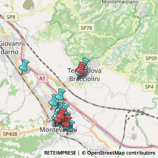 Mappa Via G. Monaco, 52028 Terranuova Bracciolini AR, Italia (2.4085)