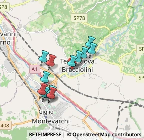 Mappa Via G. Monaco in Terranuova Bracciolini, 52028 Terranuova Bracciolini AR, Italia (1.59714)