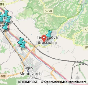 Mappa Via G. Monaco in Terranuova Bracciolini, 52028 Terranuova Bracciolini AR, Italia (3.6125)