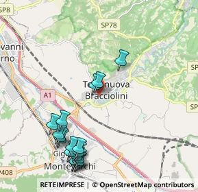 Mappa Via G. Monaco in Terranuova Bracciolini, 52028 Terranuova Bracciolini AR, Italia (2.495)