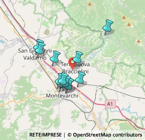 Mappa Via G. Monaco in Terranuova Bracciolini, 52028 Terranuova Bracciolini AR, Italia (2.86667)