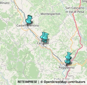 Mappa Via Giovanni Boccaccio, 50052 Certaldo FI, Italia (7.02917)