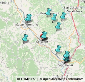 Mappa Via Giovanni Boccaccio, 50052 Certaldo FI, Italia (7.58842)