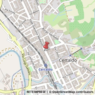 Mappa Viale Giacomo Matteotti, 31, 50052 Certaldo, Firenze (Toscana)