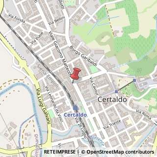 Mappa Viale Giacomo Matteotti, 33, 50152 Certaldo, Firenze (Toscana)