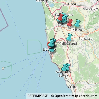 Mappa Via Bernardina, 57125 Livorno LI, Italia (12.385)