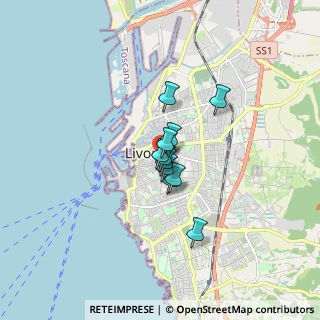 Mappa Via Bernardina, 57125 Livorno LI, Italia (0.90455)